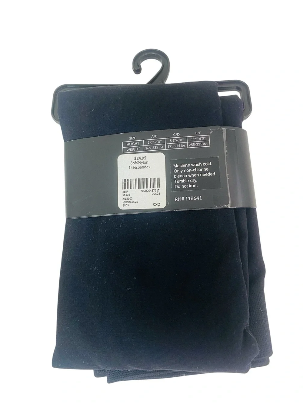 Lane Bryant Black Control Top Leggings Size C/D